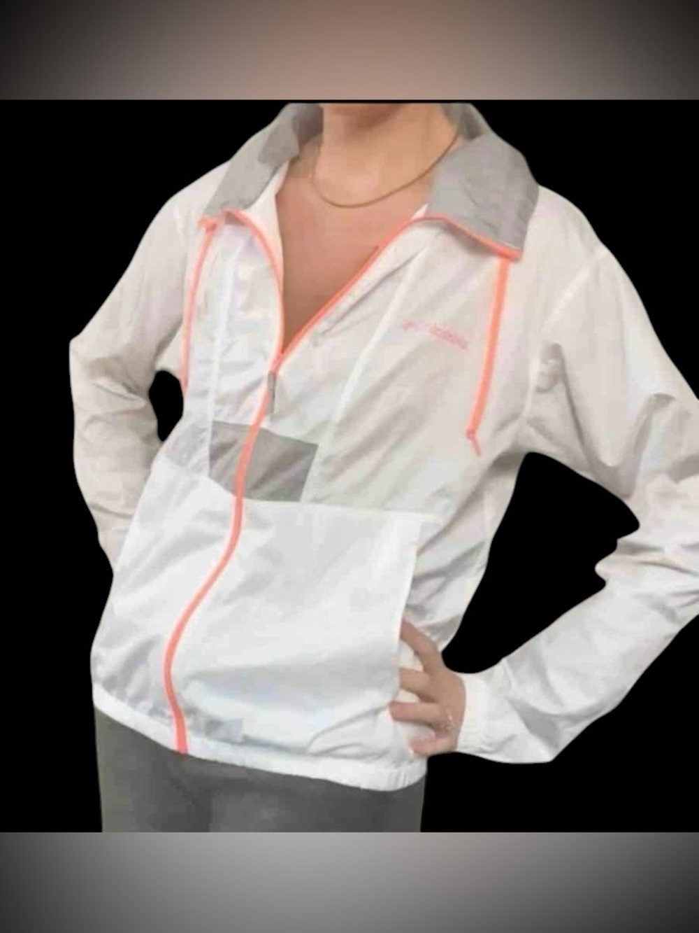 Columbia Flash Forward Windbreaker Jacket Women’s Sz XL Packable Travel Boating